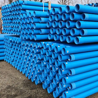 Rura studzienna PVC 160 (6,2) 2M gwint